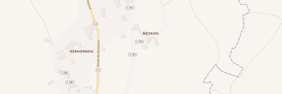 Plan du 949A Mezavel à Kerlouan