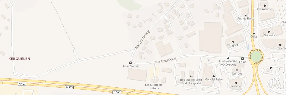 Plan du 500 Rue Eric Tabarly à Plougastel-Daoulas