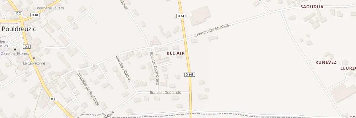 Plan du 4T Rue des Cormorans à Pouldreuzic