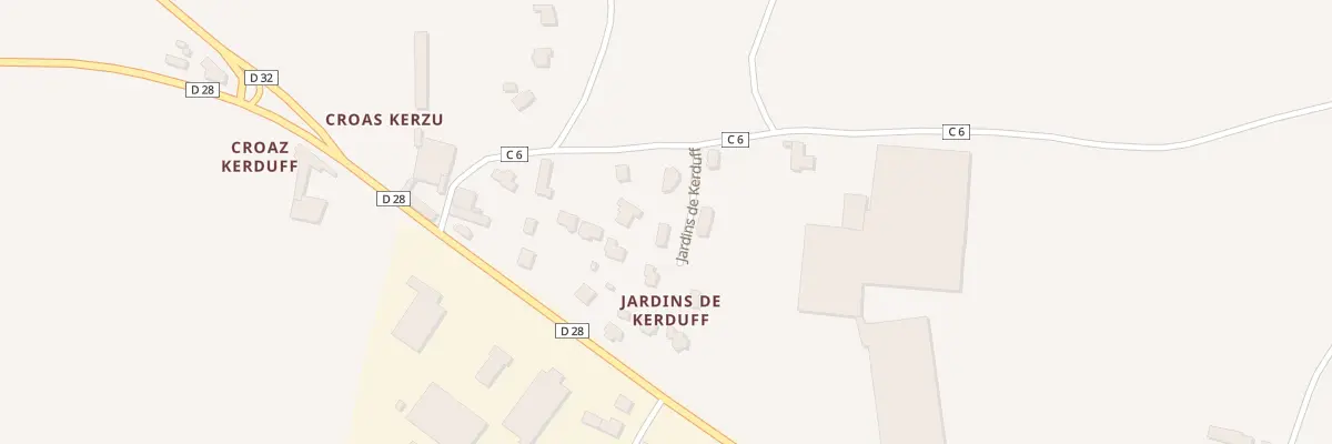 Plan du 6 Les Jardins de Kerduff au Folgoët