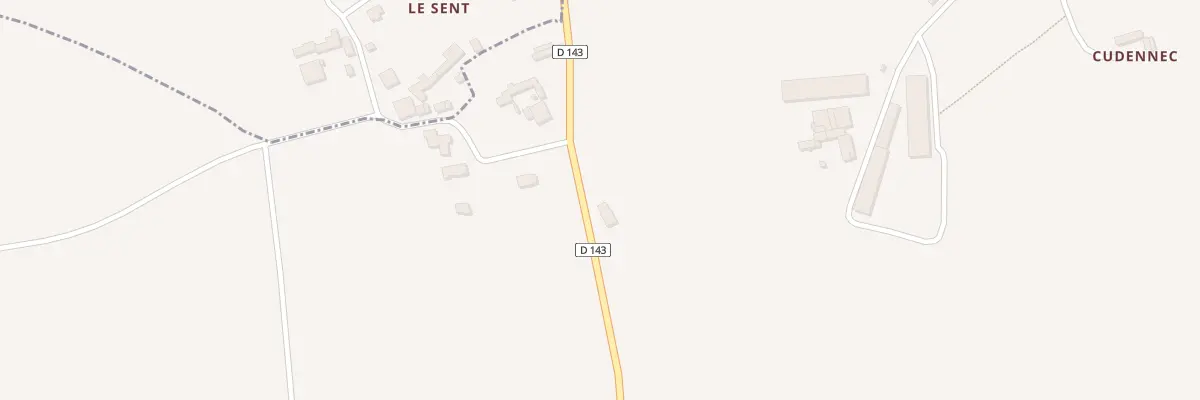 Plan du 318A Kervouyen à Plovan