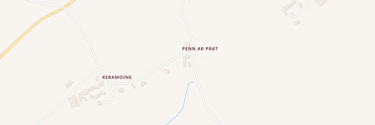 Plan du 129 Penn Ar Prat à Tréogat