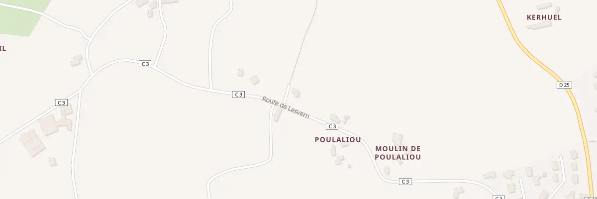 Plan du 2 Coadic An Iliz à Kernouës