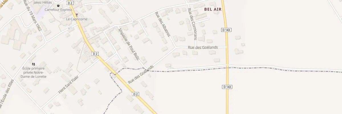 Plan du 4 Rue des Goëlands à Pouldreuzic