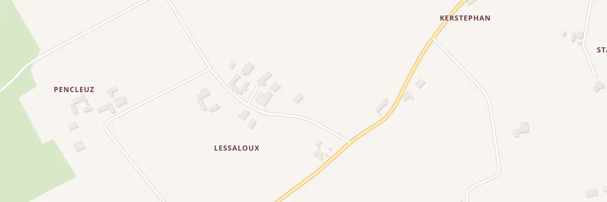 Plan du 772 Lessaloux à Tréogat