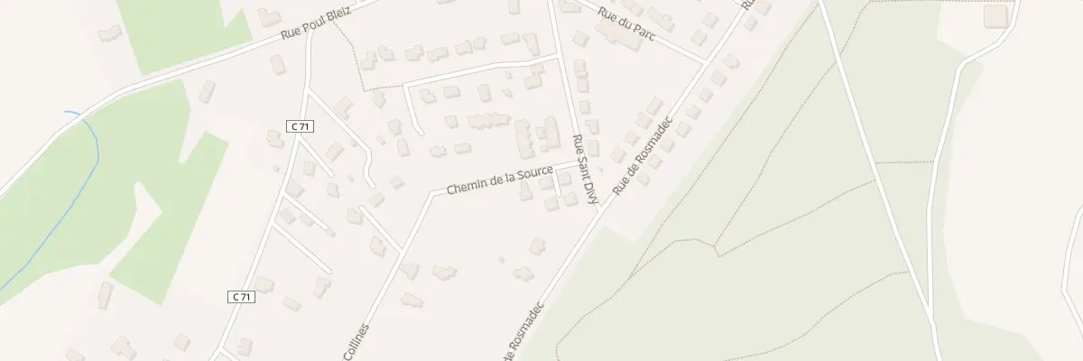 Plan du 30 Che de la Source à Telgruc-sur-Mer