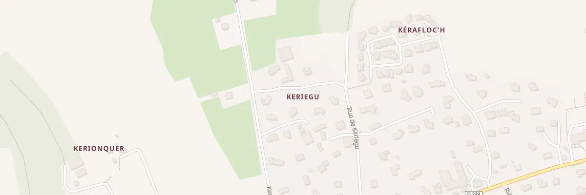 Plan du 310 Rue de Keriegu à Guipavas
