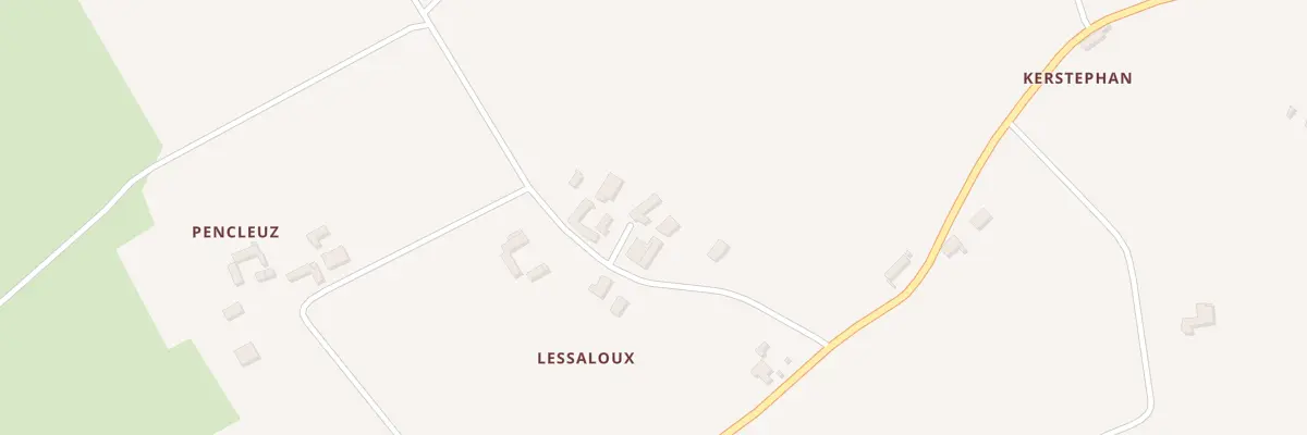 Plan du 109 Lessaloux à Tréogat