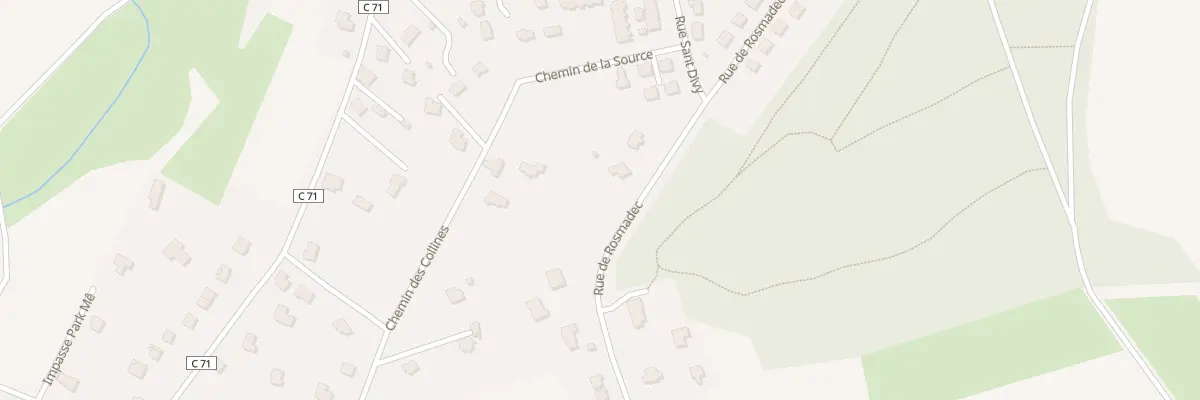 Plan de la Rue de Rosmadec à Telgruc-sur-Mer
