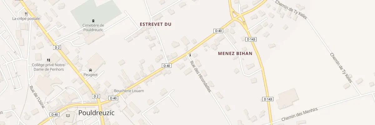 Plan du 30 Rue de Quimper à Pouldreuzic