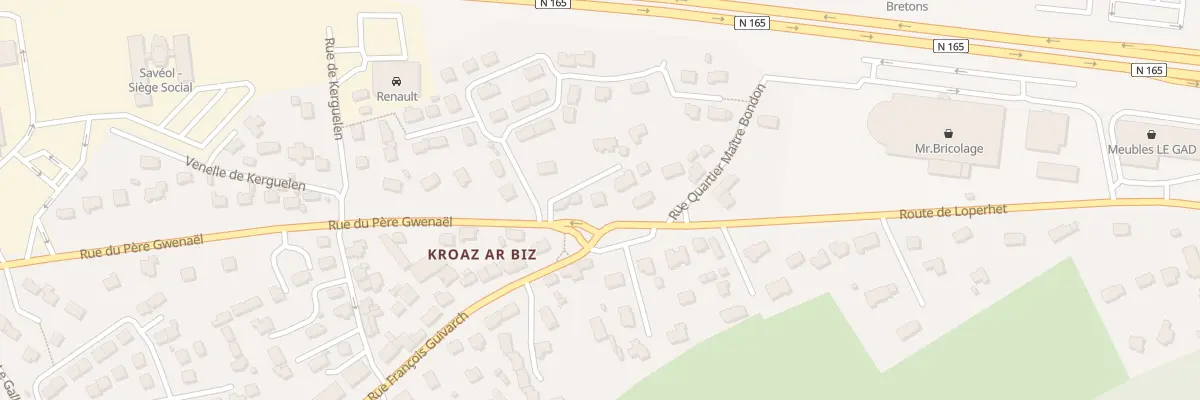 Plan du 121 Rue du Père Gwenaël à Plougastel-Daoulas