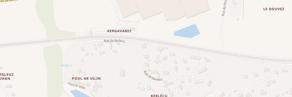 Plan du 28 Rue de Kerlecu à Guipavas