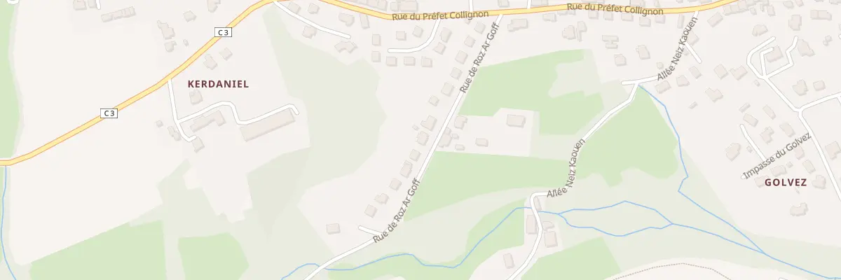 Plan du 16 Rue de Roz Ar Goff à Douarnenez