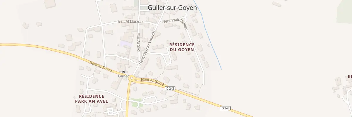 Plan du 5025 Le Bourg à Guiler-sur-Goyen