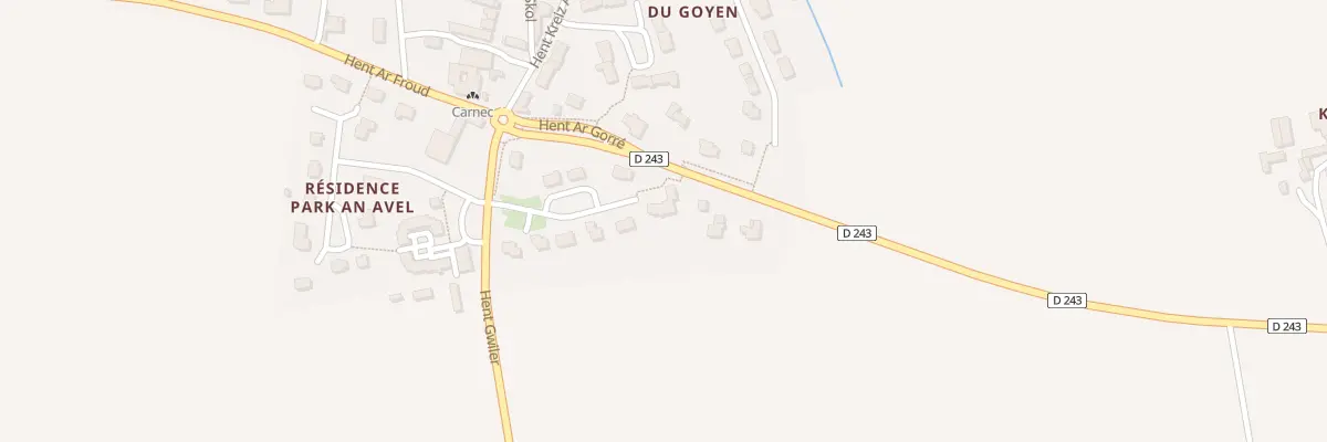 Plan du 1 Res Park ar Groas à Guiler-sur-Goyen