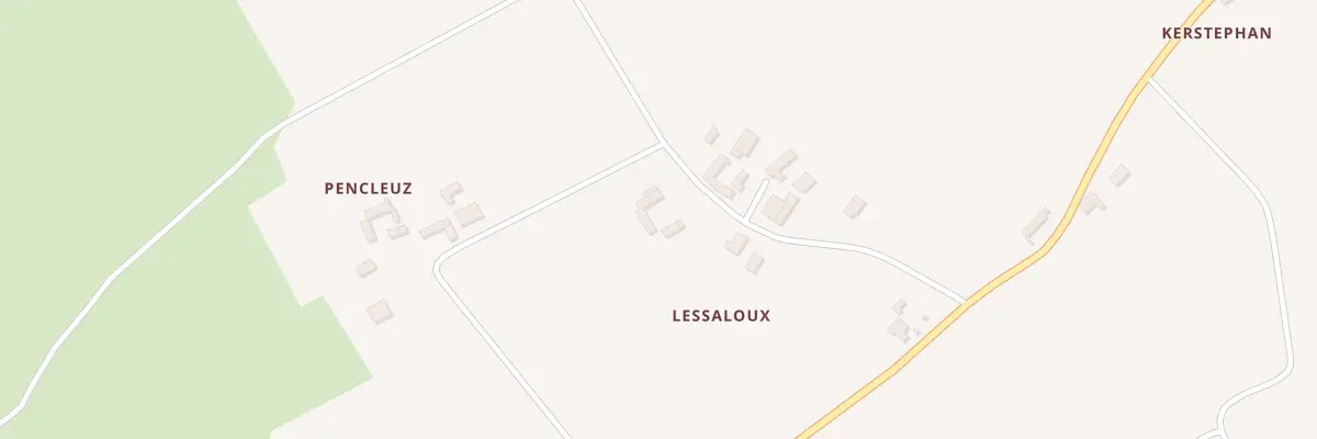 Plan du 110 Lessaloux à Tréogat