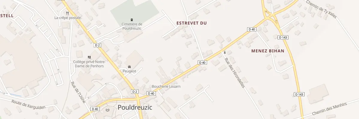 Plan du 19 Rue de Quimper à Pouldreuzic