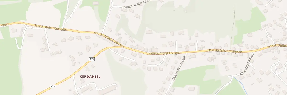 Plan du 80 Rue du Prefet Collignon à Douarnenez