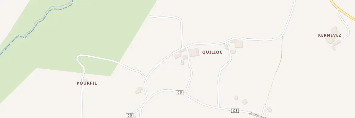 Plan du 4 Quilioc à Kernouës