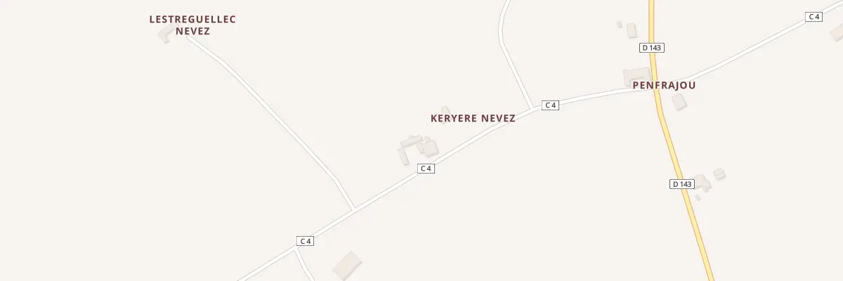 Plan du 134 Keryere Nevez à Plovan