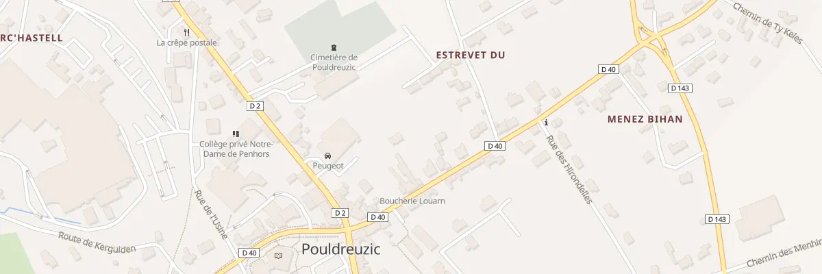 Plan du 13 Rue de Quimper à Pouldreuzic