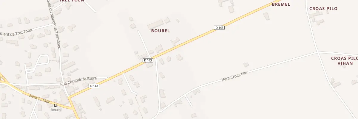 Plan du 12 Rte de Pouldreuzic à Plovan
