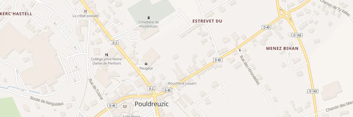 Plan du 11 Rue de Quimper à Pouldreuzic