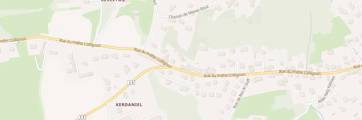 Plan du 86B Rue du Prefet Collignon à Douarnenez