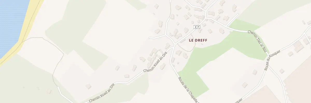 Plan du 45 Chem Koad An Dre - Le Dreff à Plougastel-Daoulas