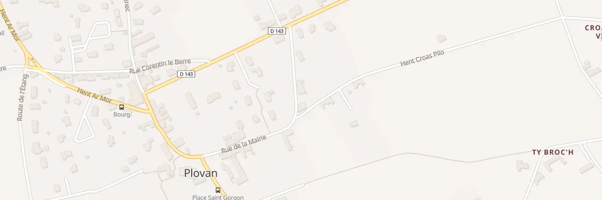 Plan du 1 Hent Croas Pilo à Plovan