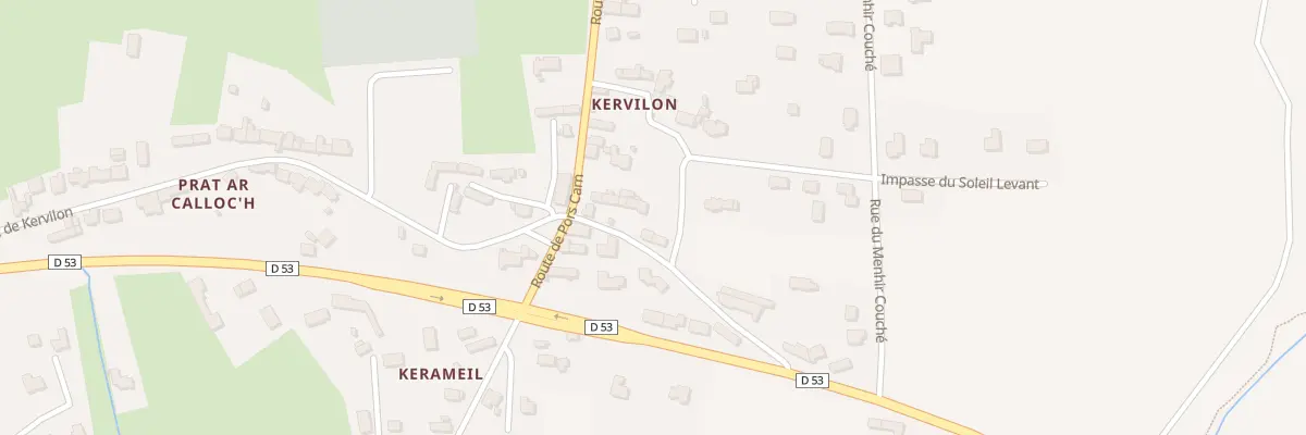 Plan du 569 Rte de Kervilon à Penmarch