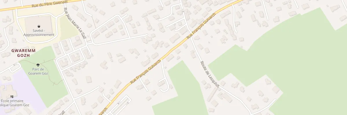 Plan du 66 Rue François Guivarch à Plougastel-Daoulas