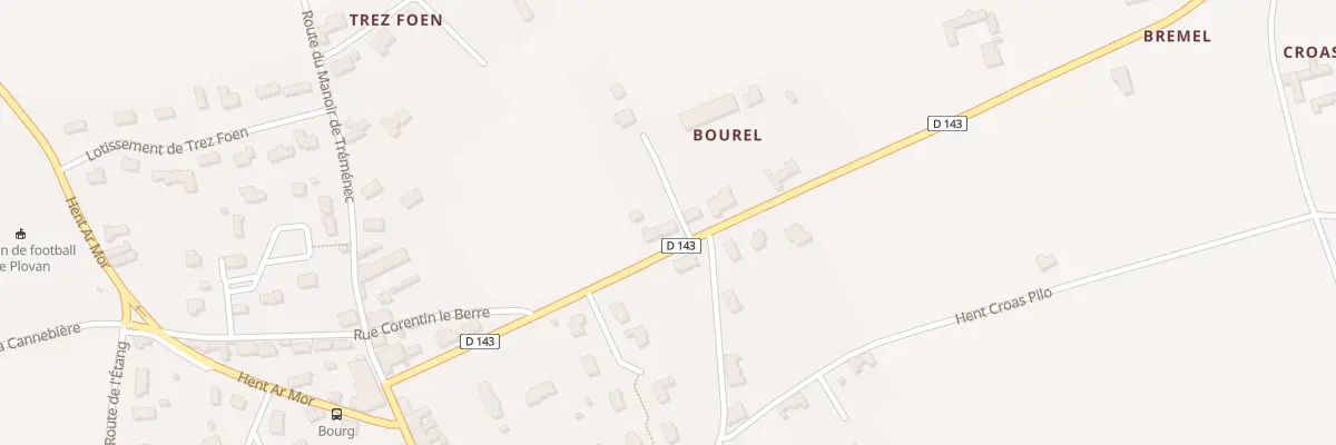 Plan du 17 Rte de Pouldreuzic à Plovan