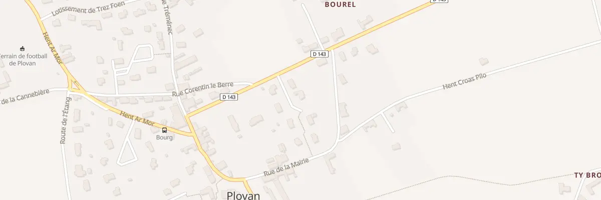 Plan du 4 Res Parc Bras à Plovan