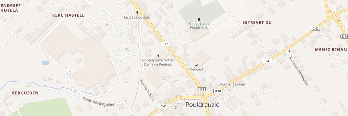 Plan du 15 Rue de Plozévet à Pouldreuzic