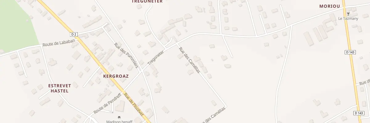Plan du 2 Rue des Camelias à Peumerit