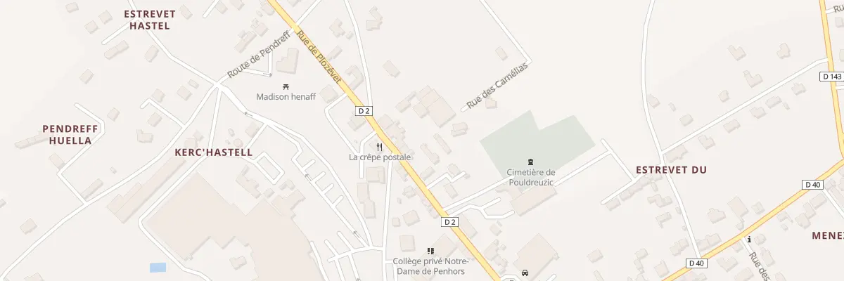 Plan du 28 Rue de Plozévet à Pouldreuzic