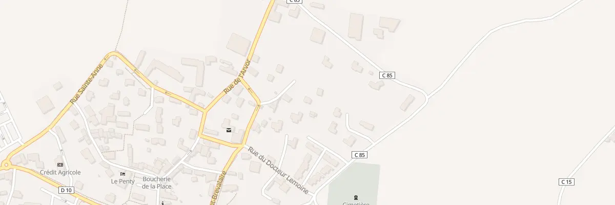 Plan du 9 Rue Saint-Brevalaire à Kerlouan