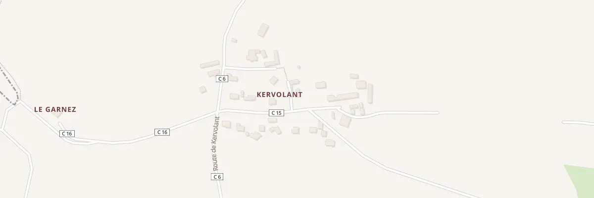 Plan du 29 Kervolant à Saint-Frégant