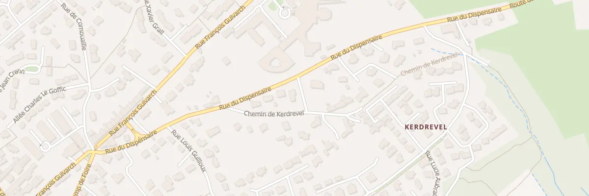 Plan du 36 Rue du Dispensaire à Plougastel-Daoulas