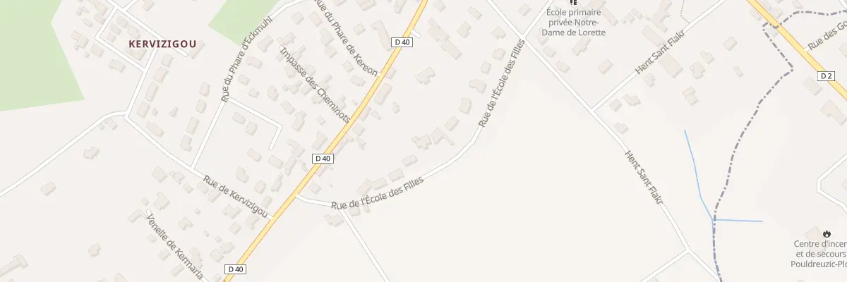 Plan du 26 Rue de l’Ecole des Filles à Pouldreuzic