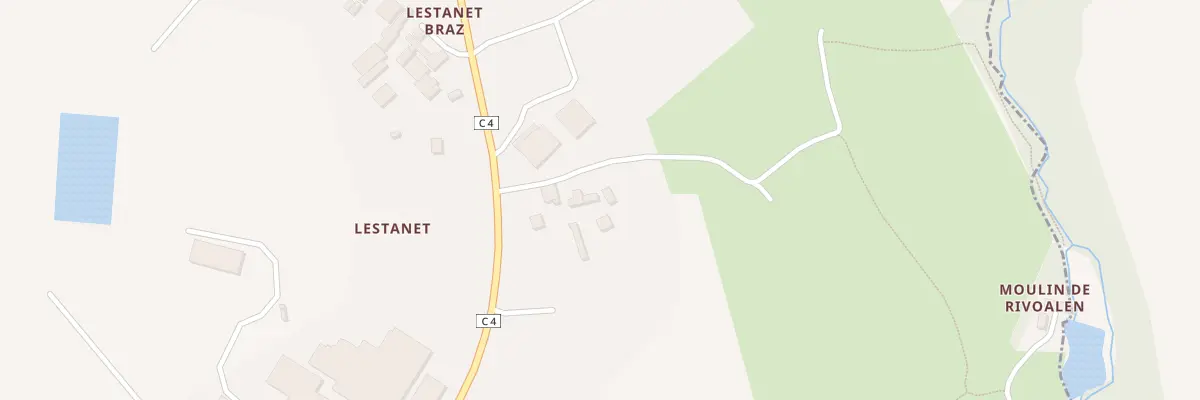 Plan du 87 Lestanet au Drennec