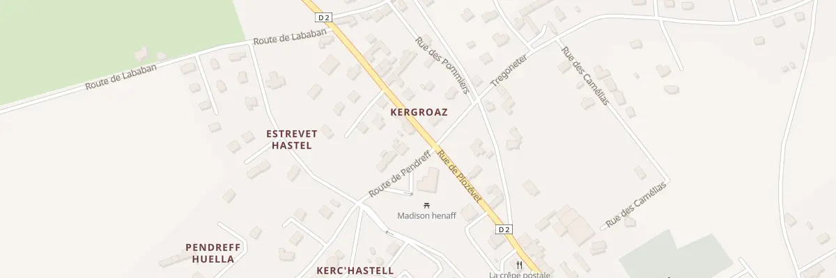 Plan du 45 Rue de Plozévet à Pouldreuzic