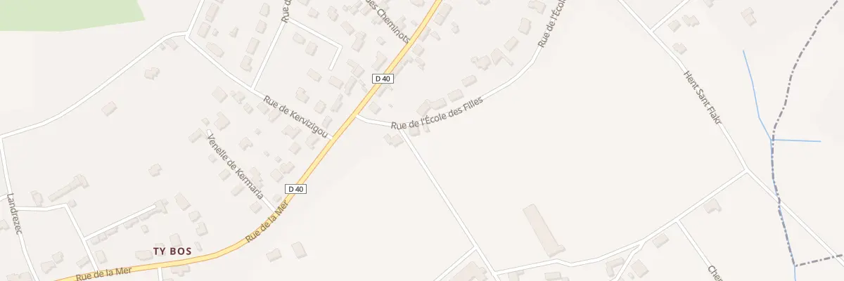 Plan du 37 Rue de l’Ecole des Filles à Pouldreuzic