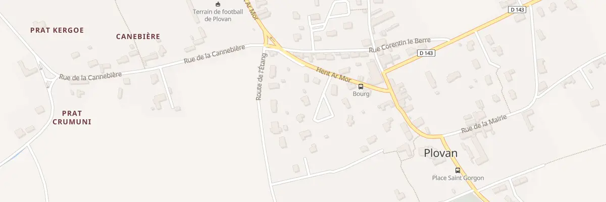 Plan du 7 All des Tamaris à Plovan