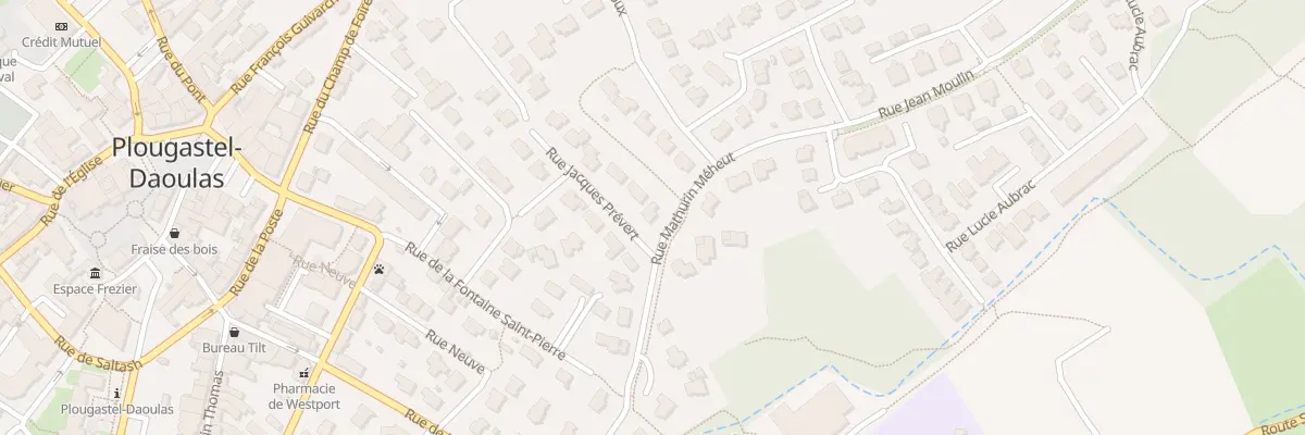 Plan du 2 Rue Jacques Prévert à Plougastel-Daoulas