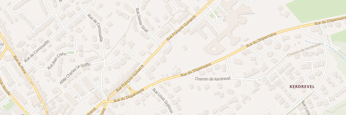 Plan du 36 Rue François Guivarch à Plougastel-Daoulas