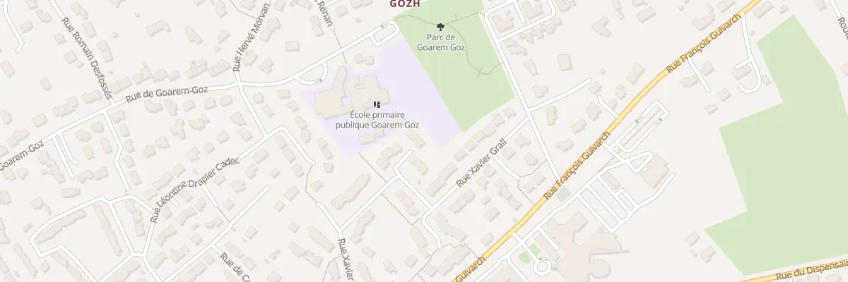 Plan du 38 Rue Xavier Grall à Plougastel-Daoulas