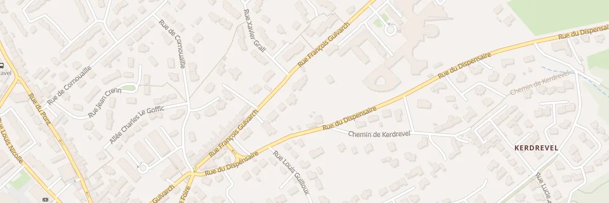 Plan du 34 Rue François Guivarch à Plougastel-Daoulas