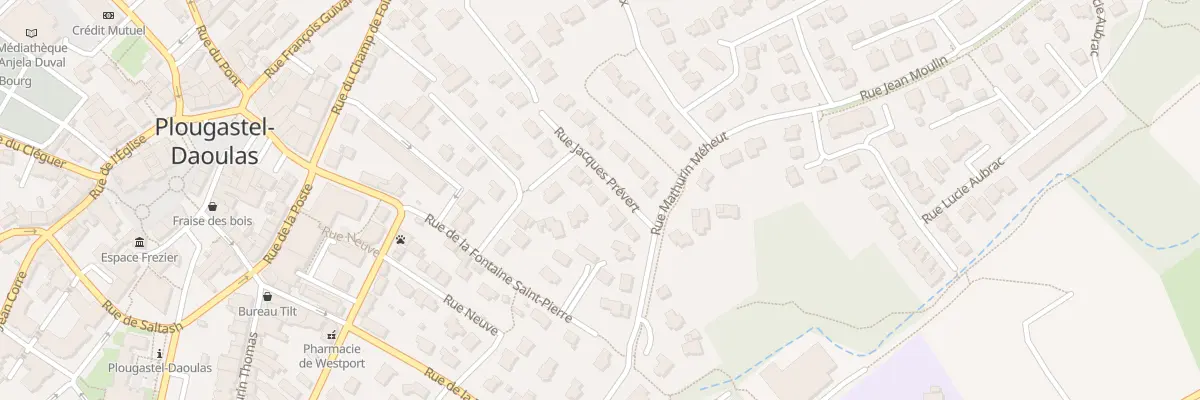 Plan du 3 Rue Jacques Prévert à Plougastel-Daoulas